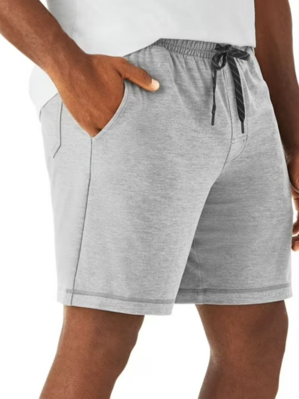Member's Mark Men's Drawstring Moisture Wicking Favorite Soft Short Gray  XXL - Picture 2 of 8